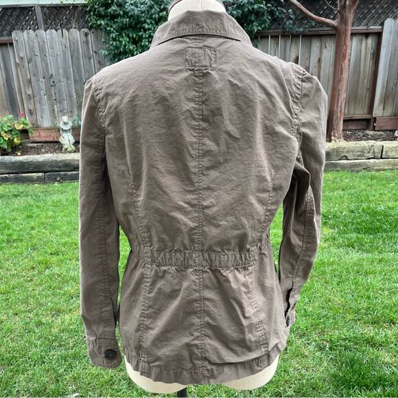 Converse One Star Khaki Collared Button Up Shirt Women's Size Medium - Picture 7 of 10